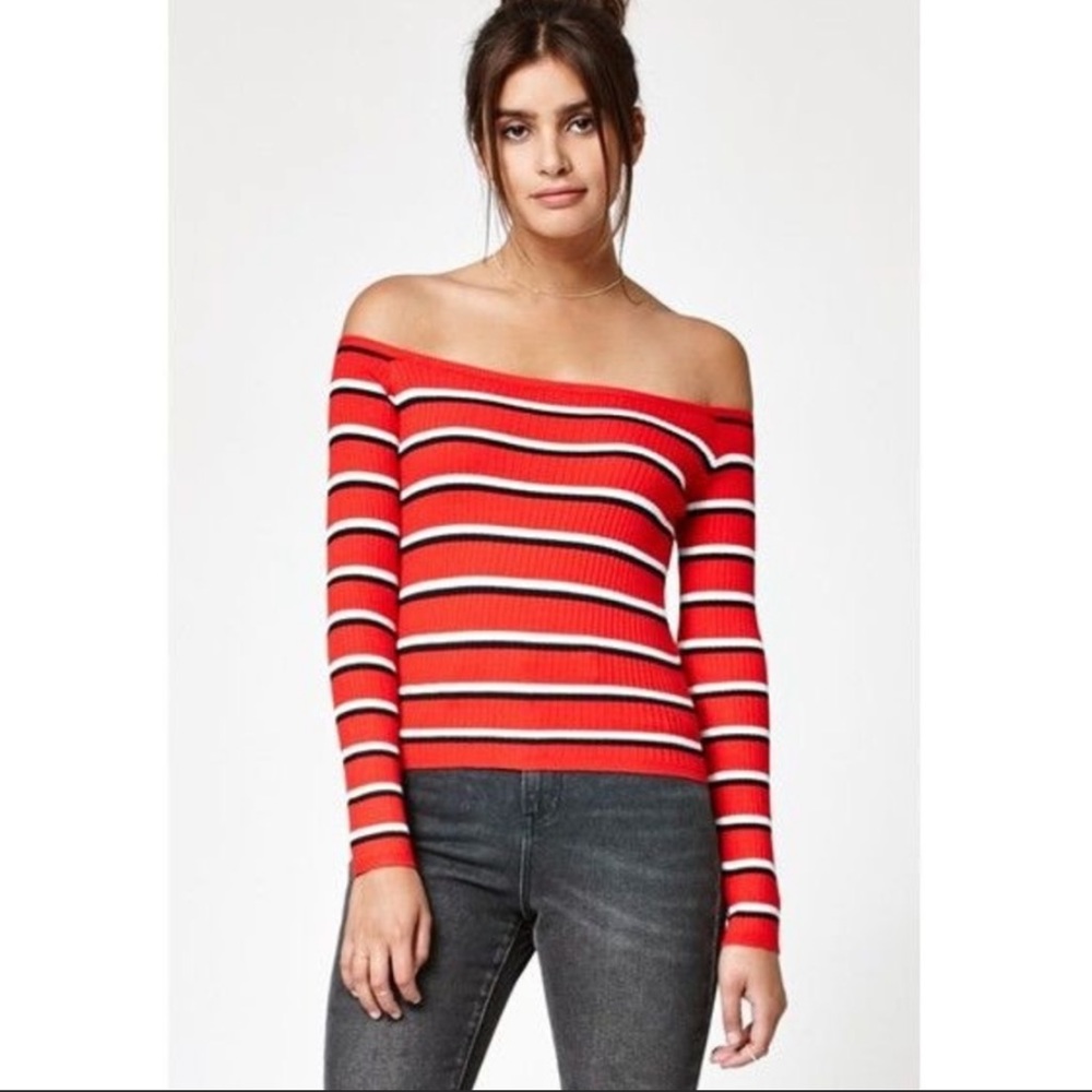 Kendall + Kylie Stripe Top